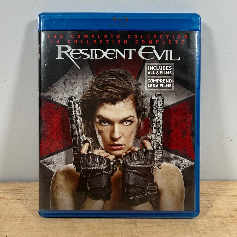 Resident Evil The Complete Collection Sony Blu-ray 6-Film Set Milla Jovovich